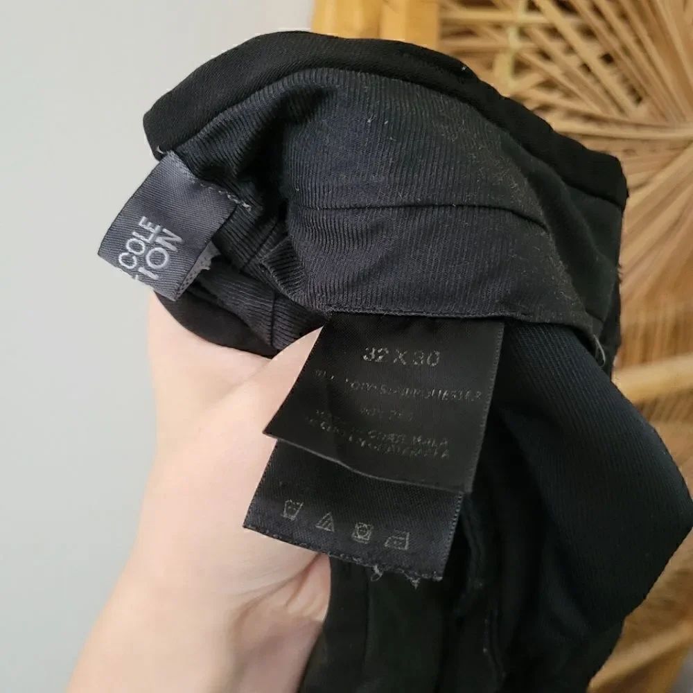 Kenneth Cole Reaction Black Dress Pants 32x30